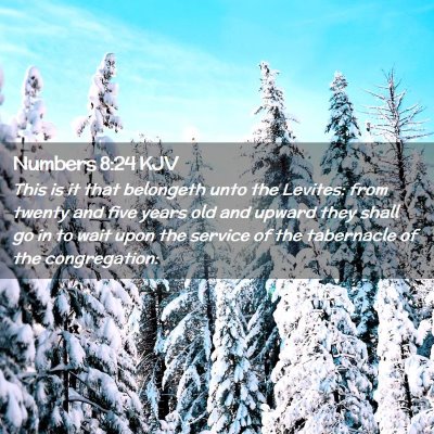 Numbers 8:24 KJV Free Bible Images