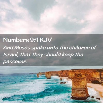 Numbers 9:4 KJV Free Bible Images