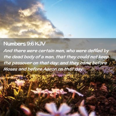 Numbers 9:6 KJV Free Bible Images