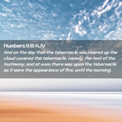 Numbers 9:15 KJV Free Bible Images