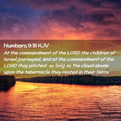 Numbers 9:18 KJV Free Bible Images