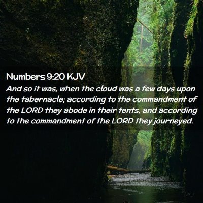 Numbers 9:20 KJV Free Bible Images