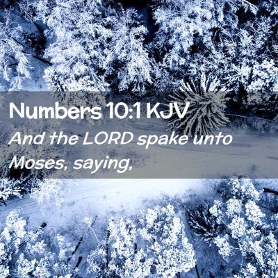 Numbers 10:1 KJV Free Bible Images