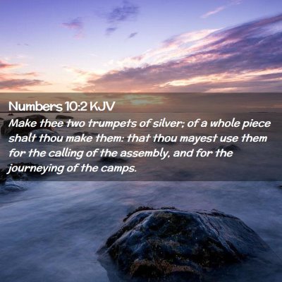 Numbers 10:2 KJV Free Bible Images