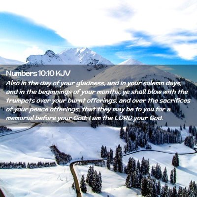 Numbers 10:10 KJV Free Bible Images