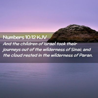 Numbers 10:12 KJV Free Bible Images