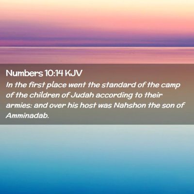 Numbers 10:14 KJV Free Bible Images