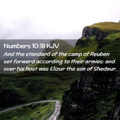 Numbers 10:18 KJV Free Bible Images