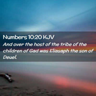 Numbers 10:20 KJV Free Bible Images