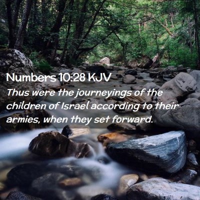 Numbers 10:28 KJV Free Bible Images