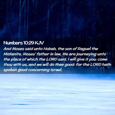 Numbers 10:29 KJV Free Bible Images