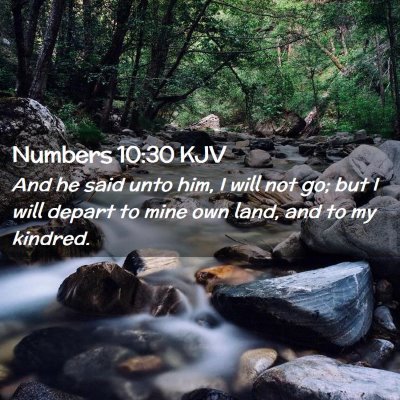 Numbers 10:30 KJV Free Bible Images