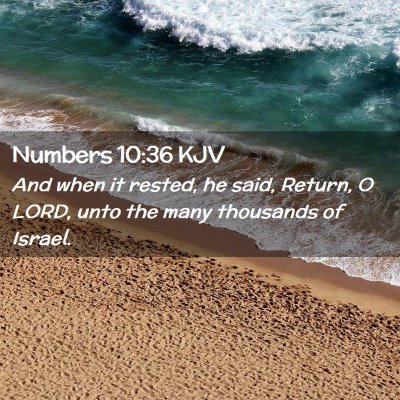 Numbers 10:36 KJV Free Bible Images