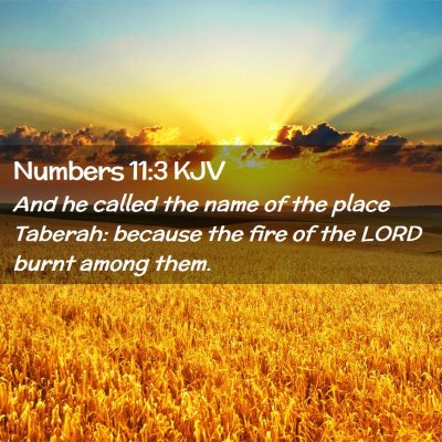 Numbers 11:3 KJV Free Bible Images