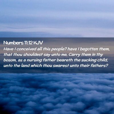 Numbers 11:12 KJV Free Bible Images