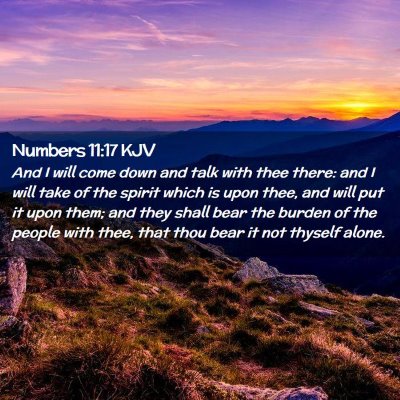 Numbers 11:17 KJV Free Bible Images