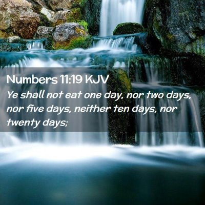 Numbers 11:19 KJV Free Bible Images