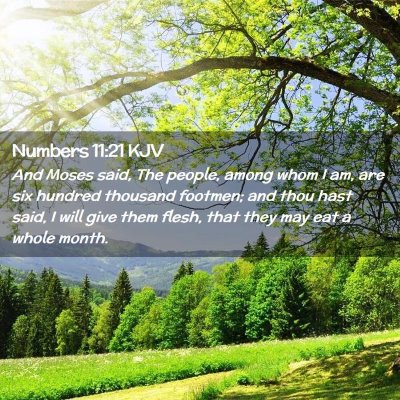 Numbers 11:21 KJV Free Bible Images