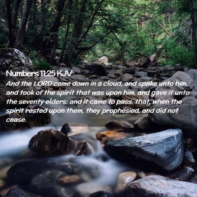 Numbers 11:25 KJV Free Bible Images