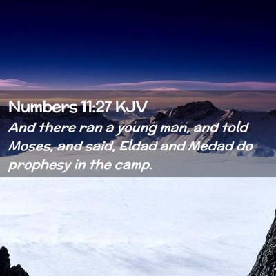 Numbers 11:27 KJV Free Bible Images