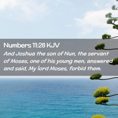 Numbers 11:28 KJV Free Bible Images