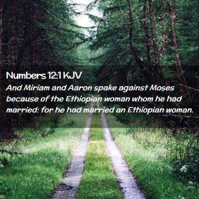 Numbers 12:1 KJV Free Bible Images