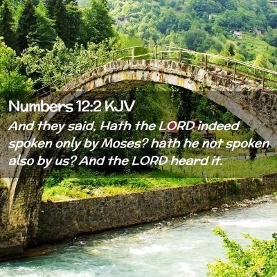 Numbers 12:2 KJV Free Bible Images