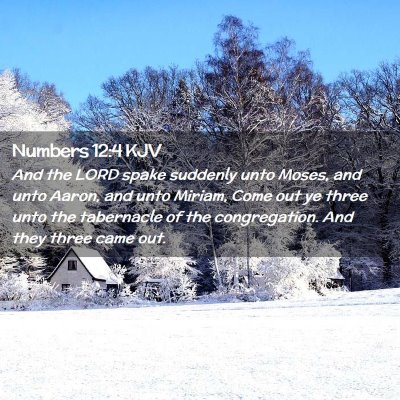 Numbers 12:4 KJV Free Bible Images