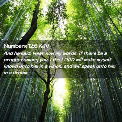 Numbers 12:6 KJV Free Bible Images