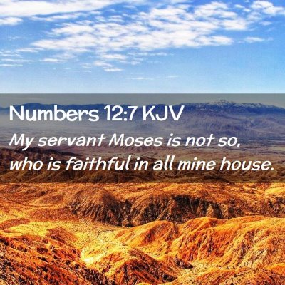 Numbers 12:7 KJV Free Bible Images