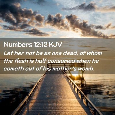 Numbers 12:12 KJV Free Bible Images