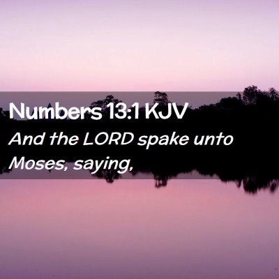 Numbers 13:1 KJV Free Bible Images