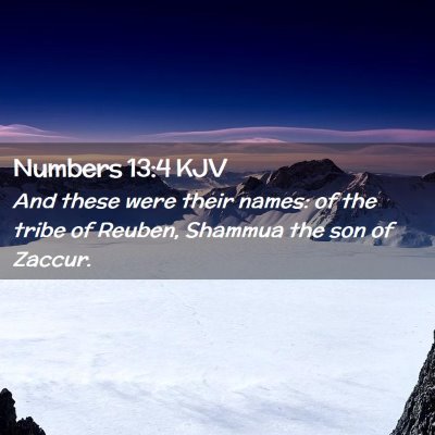 Numbers 13:4 KJV Free Bible Images