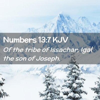 Numbers 13:7 KJV Free Bible Images