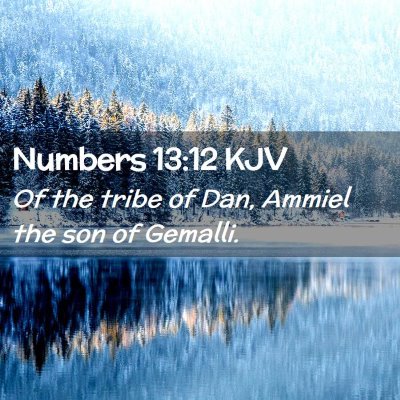 Numbers 13:12 KJV Free Bible Images