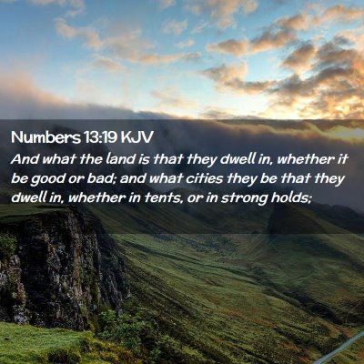 Numbers 13:19 KJV Free Bible Images