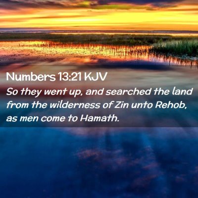 Numbers 13:21 KJV Free Bible Images