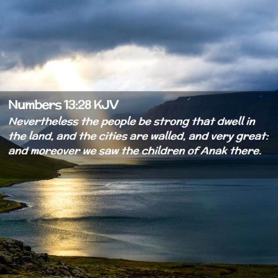 Numbers 13:28 KJV Free Bible Images