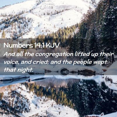 Numbers 14:1 KJV Free Bible Images