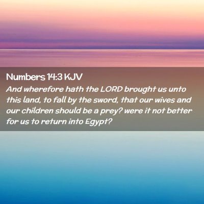 Numbers 14:3 KJV Free Bible Images