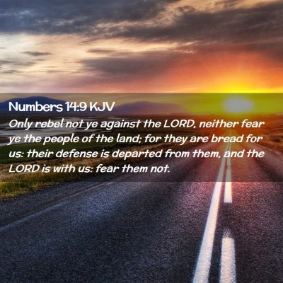 Numbers 14:9 KJV Free Bible Images