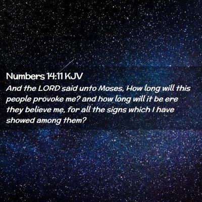 Numbers 14:11 KJV Free Bible Images