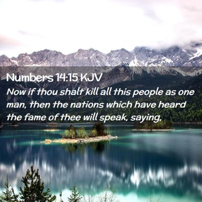 Numbers 14:15 KJV Free Bible Images