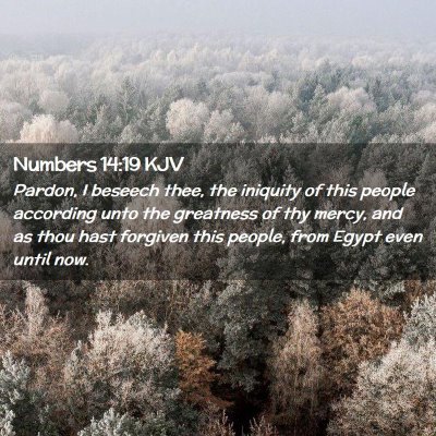 Numbers 14:19 KJV Free Bible Images