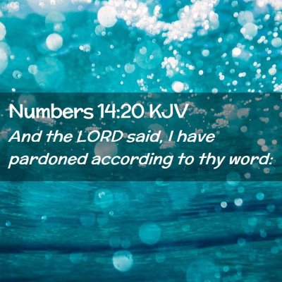 Numbers 14:20 KJV Free Bible Images