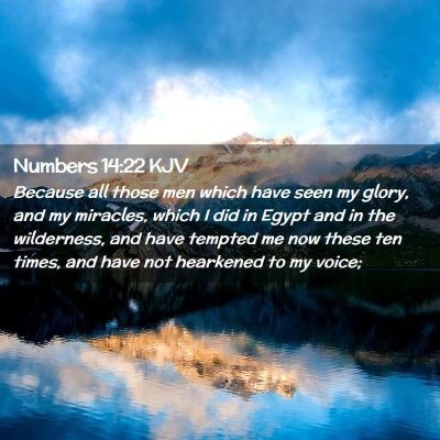 Numbers 14:22 KJV Free Bible Images