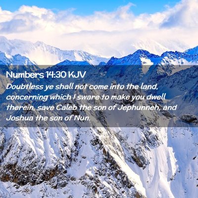 Numbers 14:30 KJV Free Bible Images