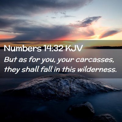 Numbers 14:32 KJV Free Bible Images