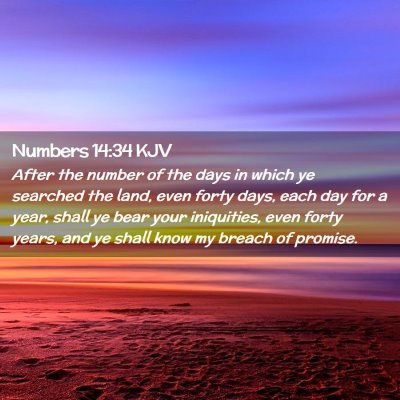 Numbers 14:34 KJV Free Bible Images