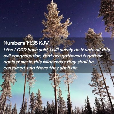 Numbers 14:35 KJV Free Bible Images